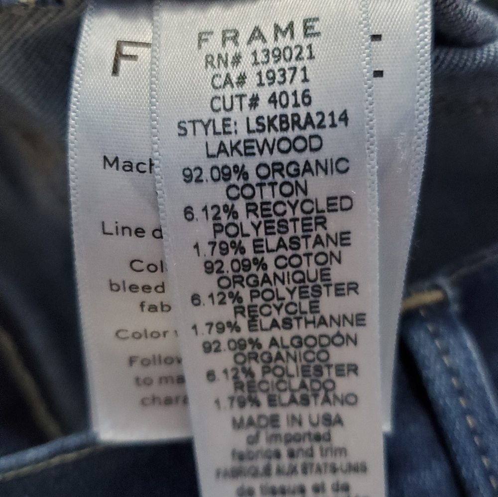 Frame Le Sylvie Kick Boot Raw Edge -Size 28 - image 6